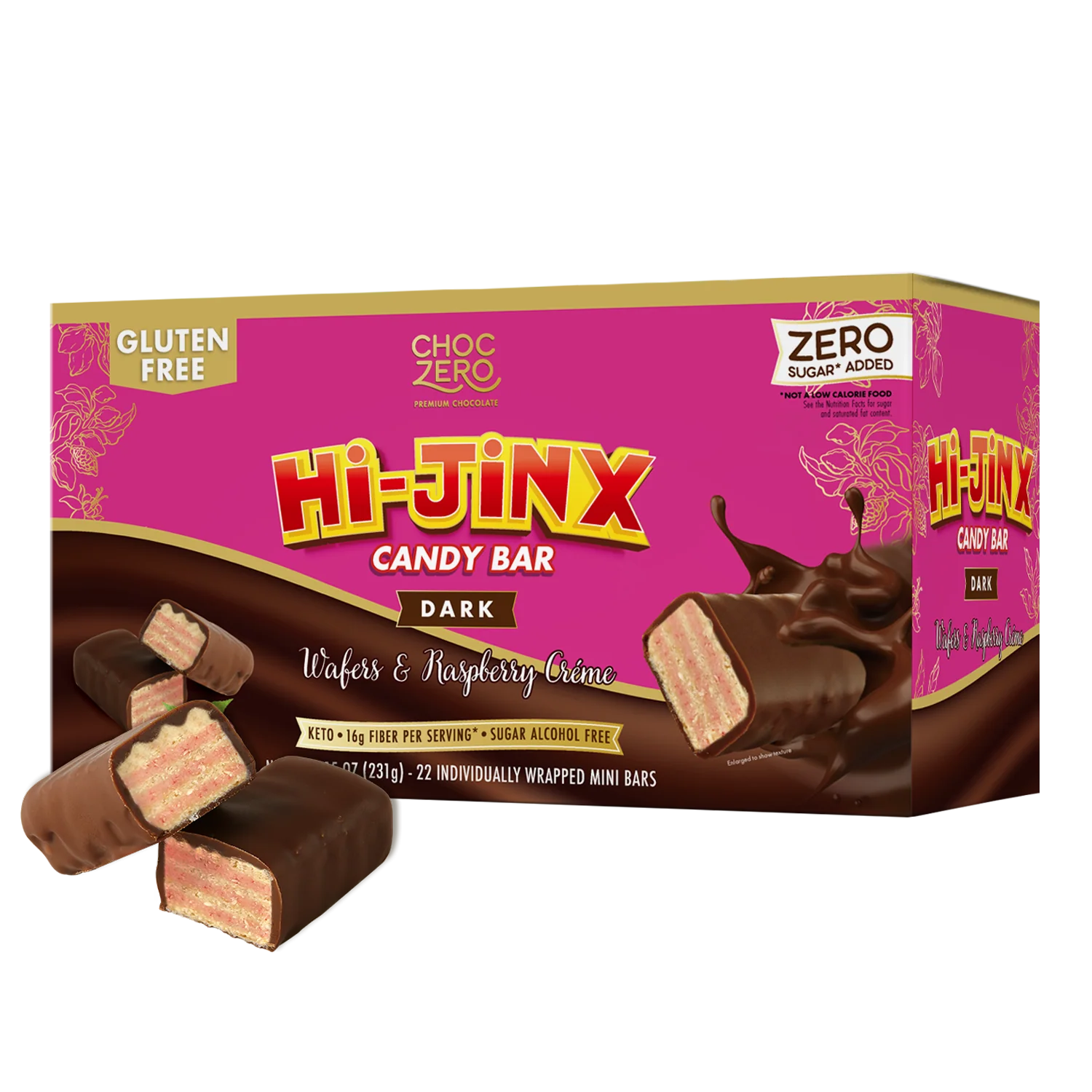 Dark Chocolate Raspberry Hi-Jinx Bars