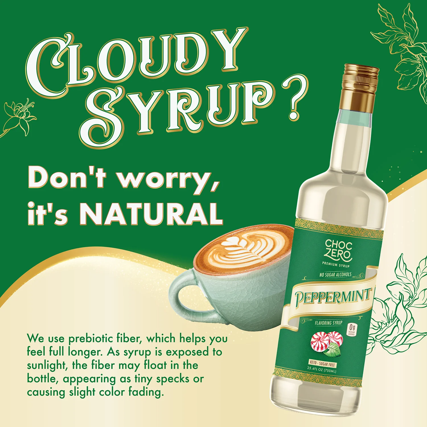 Sugar Free Peppermint Coffee Syrup - Image 3